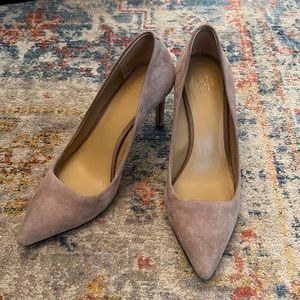 Dove Gray Suede Ann Taylor Pumps